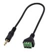 JUNSUNMAY 30cm 3.5mm Male to 3 Pin Stereo Audio Terminal Cable - 1