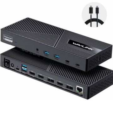 WAVLINK UG63PD25 15-in-1 Dock with Triple Display & 130W Power (EU Plug) - 1