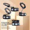 K007 Magnetic Phone Holder: 360 Car Dash Mount, White - 6