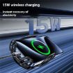 Silver SD02 15W Universal Car Phone Holder with Ambient Light - 4