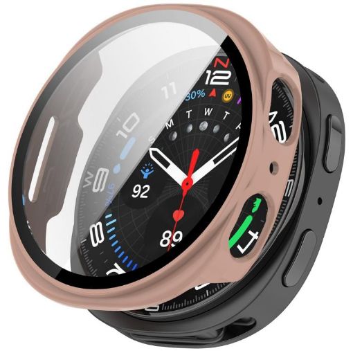 Samsung Galaxy Watch 8 40mm Cherry Pink Case & Tempered Film - 1