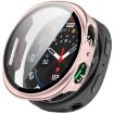 Samsung Galaxy Watch 8 Case 40mm Frosted Pink Tempered Film PC - 1