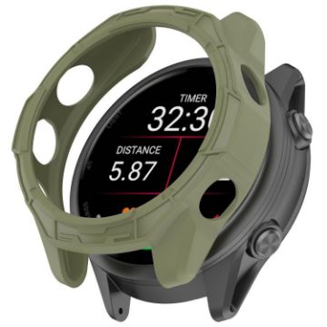 Garmin Forerunner 570 47mm TPU Watch Protective Case (Green) - 1