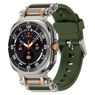 Samsung Galaxy Watch Ultra 47mm Silicone Band - Titanium Green - 1