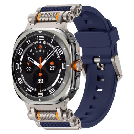 Samsung Galaxy Watch Ultra 47mm Silicone Band, Titanium Blue - 1
