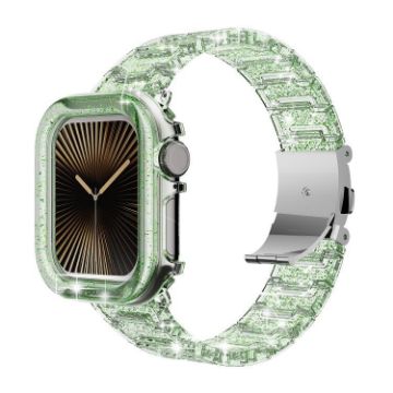 Apple Watch 44mm/45mm Chameleon PC Case Resin Band (Green) - 1