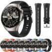 Huawei Watch 5 46mm Dark Blue Corrugated Silicone Band - 2