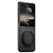 Samsung Galaxy Z Flip7 5G Black MagSafe Oil Wax Rotating Case - 1