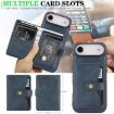 iPhone 17 Air MagSafe Leather Case with Card Bag (Blue) - 4