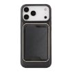 iPhone 17 Pro Max Leather MagSafe Case with Card Holder (Black) - 2
