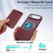 iPhone 17 Air Kalebol MagSafe Leather Card Case (Red) - 4