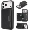 iPhone 17 Pro Max Kalebol MagSafe Card Bag Leather Case (Black) - 1