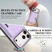 iPhone 17 Pro Max Purple Leather MagSafe Card Case by Kalebol - 6