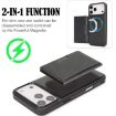 iPhone 17 Pro Kalebol MagSafe Leather Card Bag Case (Black) - 3