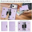 iPhone 17 Pro Kalebol MagSafe Magnetic Leather Case (Purple) - 4