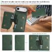 iPhone 17 Air Green Leather MagSafe Two-Fold Card Case - 4