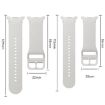 Samsung Galaxy Watch 8 Band 40/44mm Stitched Silicone Jewel Blue - 6