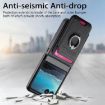 Moto Razr 40 Ultra Twill Card Bag Ring Magnetic Case (Black) - 4