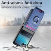 Moto Razr 40 Ultra Blue Twill Card Case with Magnetic Ring - 4