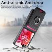 Moto Razr 50 Ultra Twill Fabric Card Bag Ring Case (Black) - 4