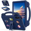 Navy Blue Shockproof EVA Case for Xiaomi Redmi Pad 2 - Kids Handle & Stand - 1