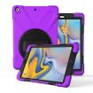 Galaxy Tab A 8.0 T387 (2018) 360 Purple Case with Holder & Strap - 1