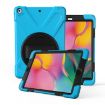 Galaxy Tab A 8.0 (2019) 360 PC+Silicone Case with Holder, Strap - 1