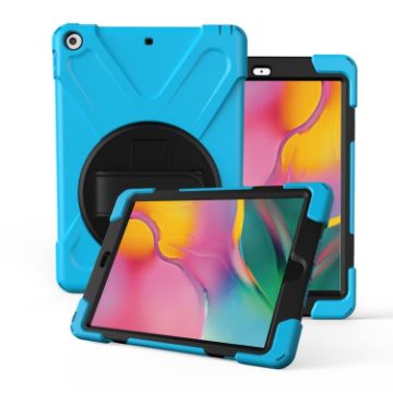 Galaxy Tab A 8.0 (2019) 360 PC+Silicone Case with Holder, Strap - 1
