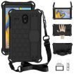 Samsung Galaxy Tab A 8.0 Shockproof Case with Straps (Black) - 1