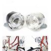 LED Retro Bicycle Headlight: Night Riding Safety Warning (Silver) - 3