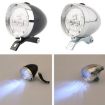 LED Retro Bicycle Headlight: Night Riding Safety Warning (Silver) - 4