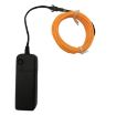 LED Light EL Wire String Rope Neon Lamp USB Control 3M (Orange) - 6