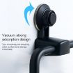 White Multifunctional Toilet Suction Cup Towel Ring Rack - 3