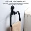 Multifunctional Blue Toilet Towel Ring Rack with Suction Cup - 4