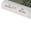 White LCD Digital Thermometer Hygrometer with Wired Sensor - 6
