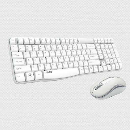 Rapoo X1800S Wireless Keyboard & Mouse Set - White, 2.4GHz - 1
