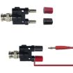 5pcs BNC Male Plug to Banana Jack Female RF Adapter (Black) - 2
