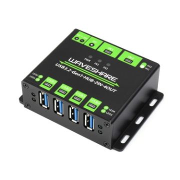 Waveshare 23929 USB HUB, 4X USB 3.2 Ports, Dual Hosts, Multi Protections - 1