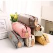 Large Capacity Creative White Pencil & Makeup Bag - 4