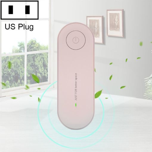 Mini Anion Air Purifier, Smoke & PM2.5 Remover, US Plug - Pink - 1