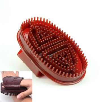 Meridian Brush Body Massager - Dark Red, Five Lines Massage Brush - 1