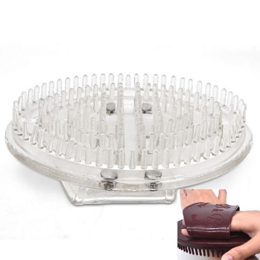Meridian Brush Body Massage Massager - Transparent, Five Lines - 1