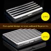 Double-Gun Copper Corrugated Cigarette Case, 16 PCS Capacity Gold - 2