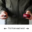 Retractable USB Mini Mouse, 1600 DPI, Ergonomic, Portable, Red - 5