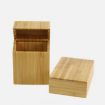 Black Creative Wooden Clamshell Cigarette Case with Magnet Adsorption - 4
