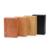 Black Creative Wooden Clamshell Cigarette Case with Magnet Adsorption - 5