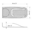 Black Multi-function Spring Door Stopper Wedge Holder Simple Style - 3