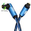 EMK 90 Swivel 360 Rotatable Optical Audio Cable 25m Blue - 2