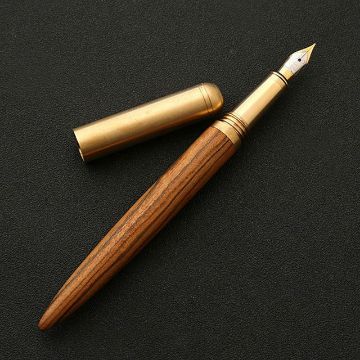 Luxury Tiger Wood Fountain Pen School Office Gifts Supplies - 1