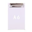 A6 White Menu Folder Student Writing Board with Paper Clip - 1